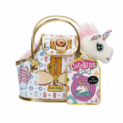 Nessiworld Cutekins Plush Unicorn Lou Lou with Carrying Bag