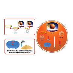 Nessi World Grandfather Small Pedestal Basketball Hoop