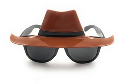 Lunettes de fête NessiWorld Detective - Lunettes de fête Cowboy Sheriff 16 x 6 cm