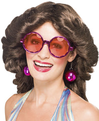 Nessiworld Disko Toplu Küpeli Parti Gözlüğü Pembe Renk