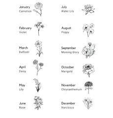 Doğum Çiçeği Kolye - MeanYou