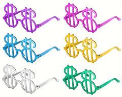 Nessiworld Dolar Şekilli Metalize Parti Gözlüğü 6 Adet