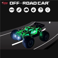 Voiture tout-terrain rechargeable Nessiworld DS-1258A, télécommande complète 2,4 G, échelle 1:18