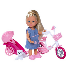 Nessiworld Evi ve Römorklu Bisikleti ve Köpeği 12 cm SMB-105730783