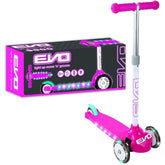Evo Lighted Move N Groove Pink Three Wheel Scooter