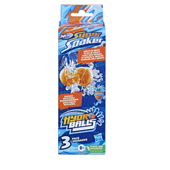 F6392 Nerf Super Soaker Hydro Balls 3 pièces +6 ans