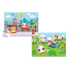 FP 13407 Fisher Price Baby Puzzle City Fun Picnic 2 en 1