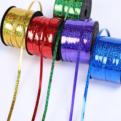 Fuchsia Color Extra Metallic Metallized Raffia Rope 90 Meters