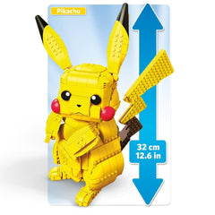 Figurine géante Pokémon™ Pikachu FVK81 MEGA™, 825 pièces, 8 ans et plus