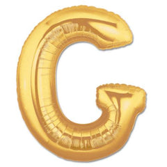 Nessiworld G Letter Foil Balloon Gold Color 40 inch