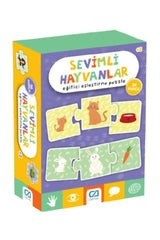 Nessiworld Games Sevimli Hayvanlar Eğitici Eşleştirme Puzzle 36 Parça 5128