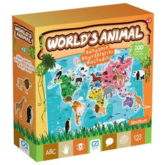Games World's Animal 100 Piece Puzzle 5152