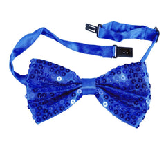 Nœud papillon à paillettes bleu nuit Nessiworld 7 x 2 cm