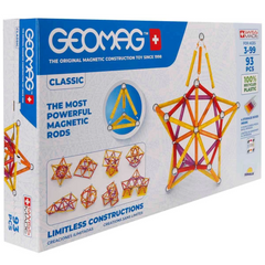 Jeu d'intelligence magnétique classique Nessiworld Geomag 93 pièces S00000273
