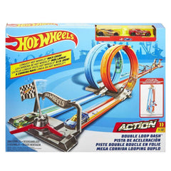 GFH85 Hot Wheels Double Loop Sprint Track Set