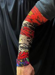 Nessiworld Wearable Arm Tattoo Sock Tattoo 3D Printed Arm Leg Tattoo 2 Pieces Model 2