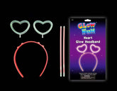 Nessiworld Glow Stick Glow in the Dark Couronne de cœur phosphorescente 12 pièces