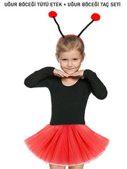 Ensemble jupe tutu et couronne de coccinelle rouge Nessiworld pour spectacles