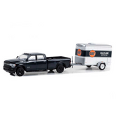 NessiWorld Greenlight 1/64 2023 Ram 2500 With Small Cargo Trailer Model Car