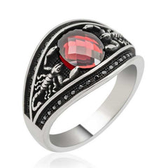 Silver Scorpion Men's Ring