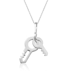 Silver Key Women's Necklace