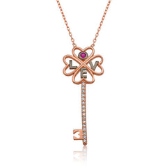 Silver Key Women's Necklace