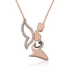 Silver Mother Vav Necklace