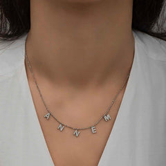 Silver Mother Written Women's Necklace