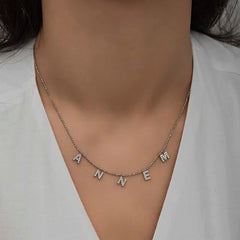 Silver Mother Written Women's Necklace