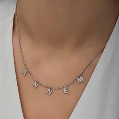 Silver Mother Written Women's Necklace