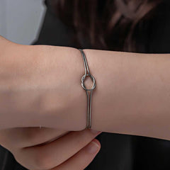 Bracelet femme nœud d'amour en argent