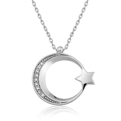 Collier pour femme en forme d'étoile en argent