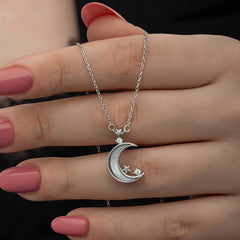 Collier pour femme en forme d'étoile en argent