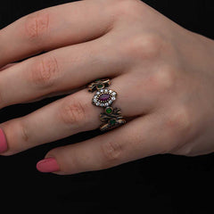 Bague femme en argent ajustable et authentique Shuttle