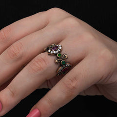 Bague femme en argent ajustable et authentique Shuttle