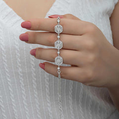 Silver Baguette Women's Bracelet