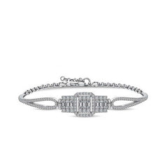 Silver Baguette Women's Bracelet