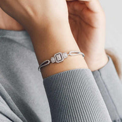 Silver Baguette Women's Bracelet