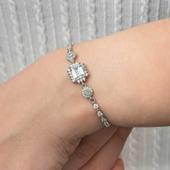 Silver Baguette Waterway Women's Bracelet