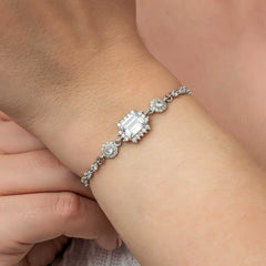 Silver Baguette Waterway Women's Bracelet