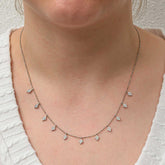 Silver Diamond Cut Lucky Women's Necklace