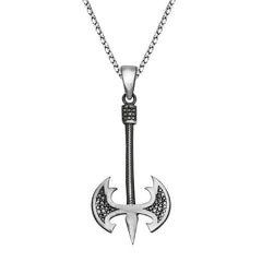 Silver Axe Men's Necklace