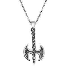 Silver Axe Necklace