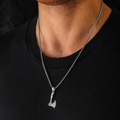 Silver Axe Necklace