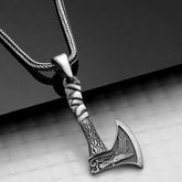 Silver Axe Necklace