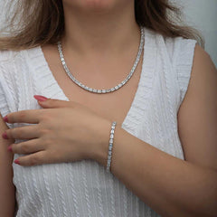 Silver White Stone Waterway Women's Set