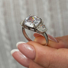 Silver White Zircon Stone Women's Ring