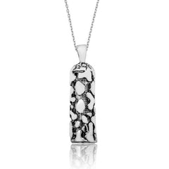 Silver Cevsen Prayer Cylinder Necklace