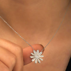 Silver Flower Women's Necklace