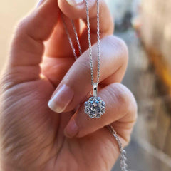 Collier Fleur en Argent